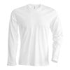 Long sleeve crew neck t-shirt White