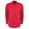 Corporate Oxford shirt long sleeved Red