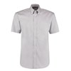 Corporate Oxford shirt short sleeved Silver Grey