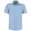 Poplin shirt short-sleeved (tailored fit) KK141LBLU14.5 Light Blue
