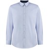 Kustom Kit Contrast premium Oxford shirt (button down collar) long sleeve KK190 Light Blue/Navy