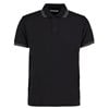 Tipped collar polo (classic fit)  Black/Charcoal