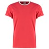Fashion fit ringer tee KK508RDWH2XL Red/ White
