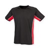 Performance panel t-shirt Black/ Red/ White