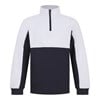 Kids 1/4 tracksuit top  Navy/White