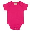 Short sleeved body suit with envelope neck opening Fuchsia