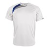 Short sleeve sports t-shirt White/ Royal/ Storm Grey