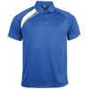 Short sleeve polo shirt Royal Blue/ White/ Storm Grey