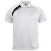 Short sleeve polo shirt White/ Black/ Storm Grey