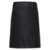 Division waxed-look denim waist apron PR135BKDE Black Denim