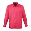 Long sleeve poplin shirt Hot Pink