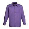 Long sleeve poplin shirt Purple