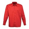 Long sleeve poplin shirt Red