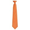 Colours fashion clip tie Orange