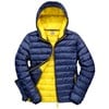 Urban snow bird hooded jacket Navy/ Yellow