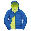 Urban snow bird hooded jacket Ocean Blue/ Lime