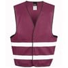 Core adult motorist safety vest R200X Burgundy*