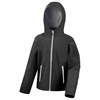 Core junior TX performance hooded softshell jacket Black / Grey