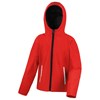 Core junior TX performance hooded softshell jacket Red/ Black