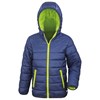 Core junior padded jacket Navy/ Lime