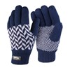 Pattern Thinsulate™ glove Navy/ Grey
