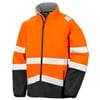 Printable safety softshell jacket R450XFOBK2XL Fluorescent Orange/   Black