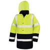 Motorway two-tone safety coat R452XFYBK2XL Fluorescent Yellow/ Black
