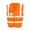 Result Safe-Guard Heavy duty polycotton security vest R477X Fluorescent Orange