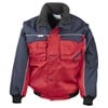 Work-Guard zip sleeve heavy-duty pilot jacket Red/ Navy
