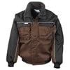 Work-Guard zip sleeve heavy-duty pilot jacket Tan/ Black