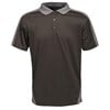 Contrast wicking polo RG663BKSE2XL Black/  Seal
