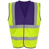Waistcoat RX700HYPU2XL HV Yellow/ Purple