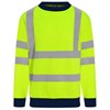 High visibility sweatshirt RX730HYNY2XL HV Yellow/ Navy
