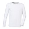 Feel good long sleeved stretch t-shirt White