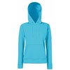 Classic 80/20 lady-fit hooded sweatshirt Azure Blue