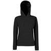 Classic 80/20 lady-fit hooded sweatshirt Black
