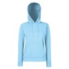 Classic 80/20 lady-fit hooded sweatshirt Sky Blue