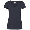 Lady-fit valueweight v-neck tee Deep Navy