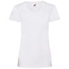 Lady-fit valueweight tee White