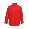 Poplin long sleeve shirt Red