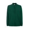 Premium long sleeve polo Forest Green