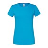 Lady-fit ringspun premium t-shirt  Azure Blue