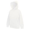 Premium 70/30 kids hooded sweatshirt White