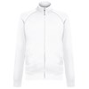 Lightweight sweatshirt jacket White