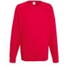 Lightweight raglan sweatshirt Red