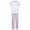 Kids long pyjamas TC059 White/ Pink/ White Stripe