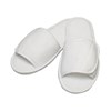 Open-toe slippers with hook and loop strap TC067WHIT47 White