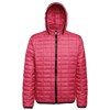 Honeycomb hooded jacket Red