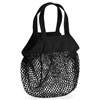 Organic cotton mini mesh grocery bag WM151 Black