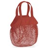 Organic cotton mini mesh grocery bag WM151 Orange Rust